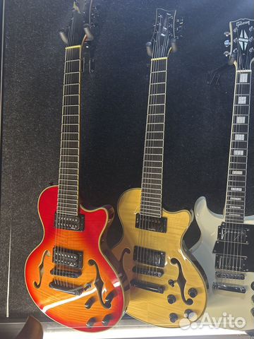 Электрогитара 7 струн Les paul полуакустика